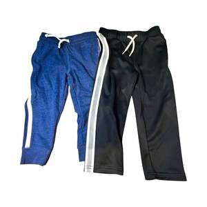 Carter's Jogger Track Pants Lot 2 3T Blue Black Elastic Waist Drawstring Casual